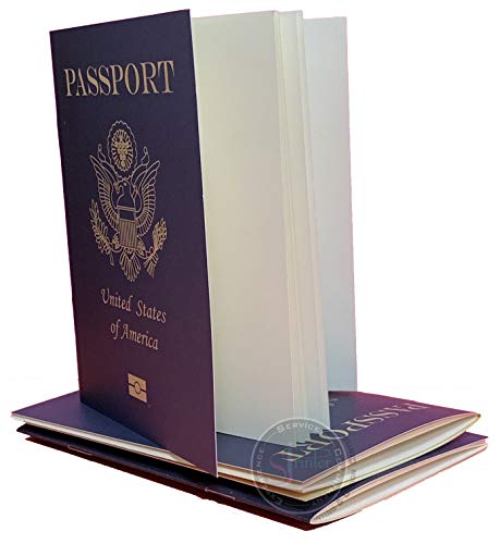 Blank Passport Notebook | Pretend Passports | School Projects, Party favors, Travel journal, Geography Games, Classroom social study (24PassportsOnly) - Thumbnail 3