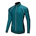 Produktbild Beylore Fahrradjacke Damen Sommer Wasserdicht Atmungsaktiv Reflektierend Winddicht Lang Sportjacke Laufjacke Fahrradbekleidung Damen Fahrradtrikot Fahhrad Jacke Trikot Radtrikot (Navy, XXL)