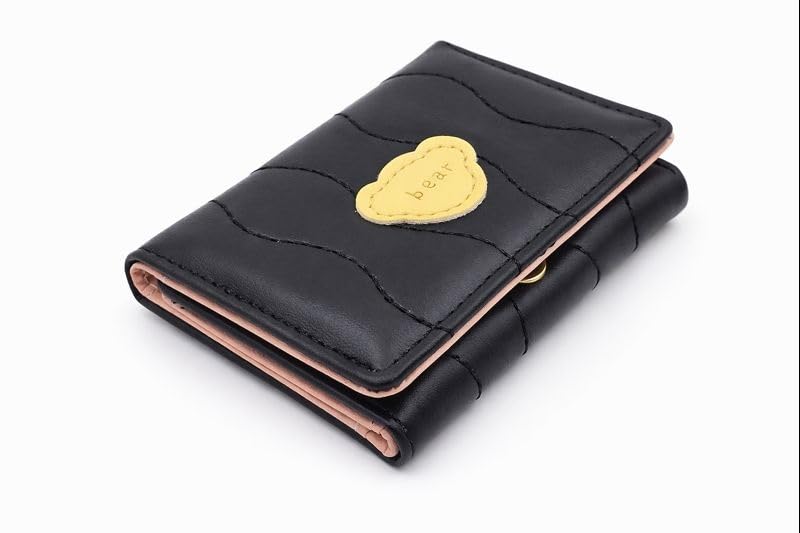Image of Valerie Wallets for Women Leather Cute RFID Blocking Small Bifold Wallet with Zipper Coin Purse for Girls and Ladies Women's Wallet (Black)