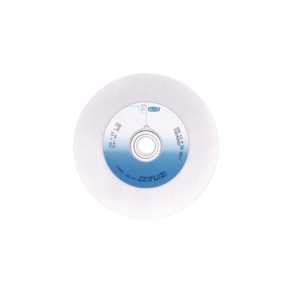 Tyrolit 39540 Muelas para Esmeriladoras de Pedestal Cerámico Convencional, 1 Forma, 89A 60 M5A V217 Especificación, 40 Vmáx m/s, 200mm x 25mm x 32mm