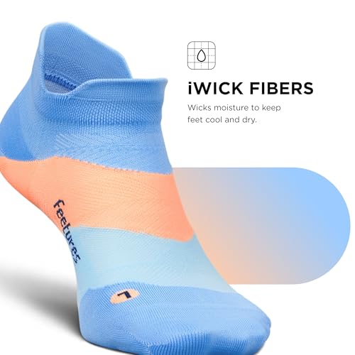 Image of Feetures Elite Light Cushion Mini Crew Sock - Sport Sock with Targeted Compression