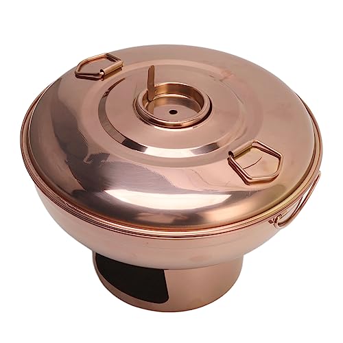 Edelstahl Hot Pot rund 30 cm schnelles Aufheizen gleichmäßige Wärmeverteilung sichere Griffe vielseitig einsetzbar für Induktion Gas Elektroherd
