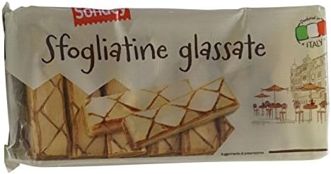 Sondey:" Sfogliatine Glassate" Frosted Puff * 7.05 Ounce (200gr) Packages (Pack of 5) * [ Italian Import ]