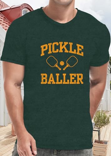 Image of Mens P-Ball Shirt Pickleball Player Themed Tee Tops