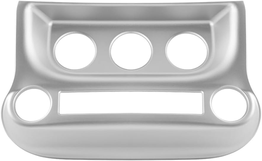 RT-TCZ for Jeep JK Silver Dash Console A/C Controls Cover Trim Panel for Jeep Wrangler JK JKU 2011-2017 ABS Interior Accessories 1pc