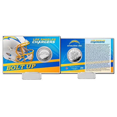 Preisvergleich Produktbild Highland Mint Los Angeles Chargers Team History Silver Coin Card