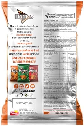 Doritos Nacho Peynirli Mısır Cipsi Süper Boy 130 g - Görsel 3