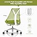 Armrest Pads Caps Replacement Compatible with Herman Miller Sayl Office Chair Fixed and Height Adjustable,Vinyl (1-Pair) (Gray)