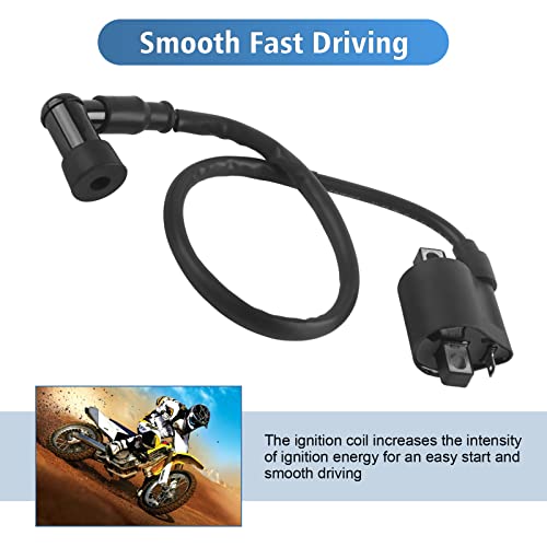 Scooter Ignition Coil, Power Enhance Modified Ignition Coil Motorcycle Ignition Coil For Most 150Cc 200Cc 250Cc Atv Scooter Moped Go-Kart #TOP3