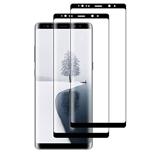 XSWO Cristal Templado Samsung Note 8 [2 Unidades], Protector de Pantalla Samsung Galaxy Note 8, [3D Cobertura Completa] [Anti Arañazos] [Fácil Instalar] [Sin Burbujas] [9H Dureza] Vidrio Templado