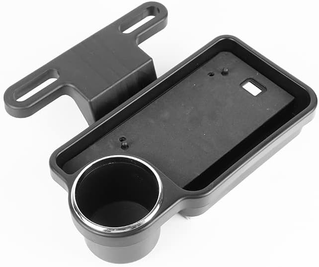 Organizador de asiento trasero de automóvil con bandeja de mesa plegable, universal, multifunción, portátil, plegable, soporte para bebidas, bandeja