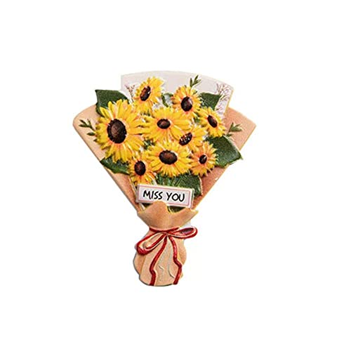 Imanes decorativos de resina florales para nevera, set de 2 miniatura 6