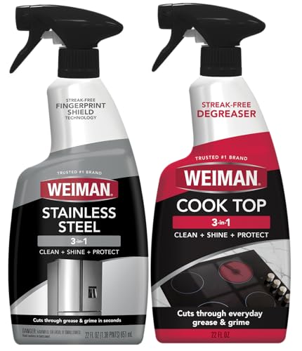 Weiman Disinfecting Stovetop Cleaner & Stainless...
