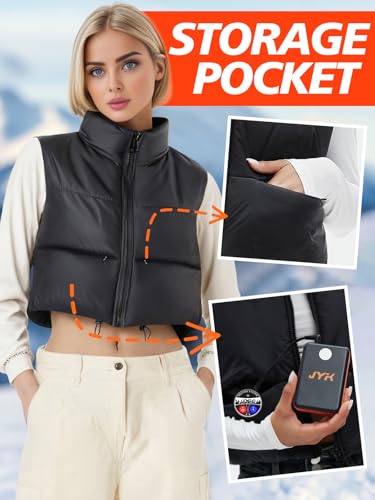 JYK Women's Lightweight Battery-Powered Heated Vest