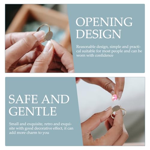 Base de anillo ajustable de aleación para crear accesorios personalizados en casa 6
