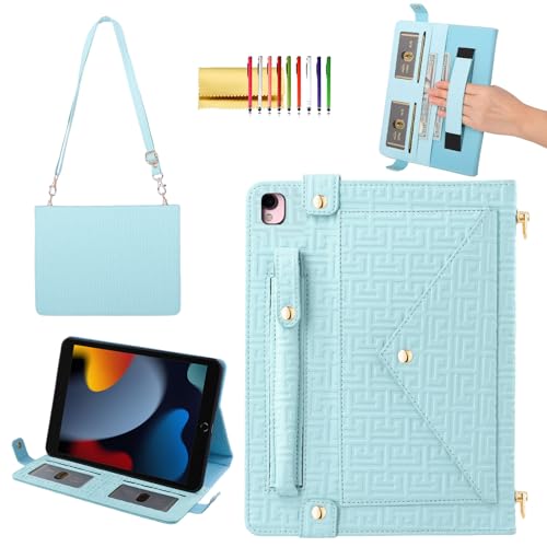 Étui à main pour iPad 9,7" multicouche doté d'une dragonne pratique