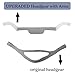 2-Pack Headgear with Arms Compatible with Dreamwear Nasal Mask, Headgear Strap Replacement for DreamWear CPAP Headgear
