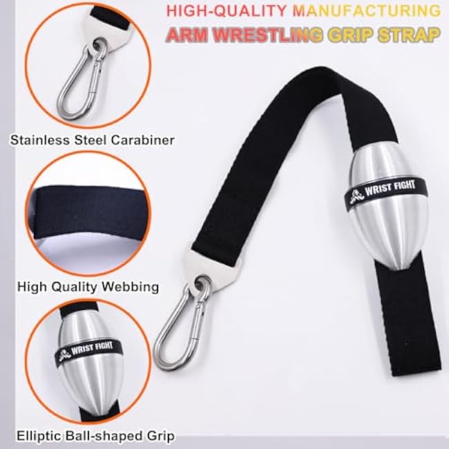 Aluminum Alloy Elliptical Wrist Ball Trainer ¨C Durable Forearm & Grip Strength Exerciser with Non-Slip Design, Pronation & Supination Training, Includes Storage Bag