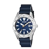 Citizen Quartz Mens Watch, Stainless Steel with Polyurethane strap, Casual, Blue (Model: BI1041-22L)