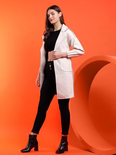 Image of KOTTY Womens Cotton Blend Standard Length Elegant Style Coat - Classic Style with Modern Detailing