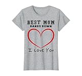 Best Mom Hands Down Handprint T-Shirt