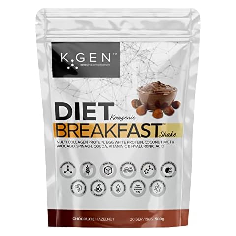 Keto Diet Smart Breakfast Meal Replacement Shake - Organic Protein Powder | Chocolate Hazelnut Keto Drink for Men and Women Active Lifestyle Blended Collagen to Support Healthy Gut and Bones Cover