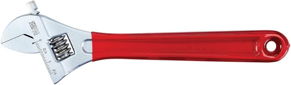 Klein Tools D507-12 Adjustable Drive Wrench, Forged with Extra Capacity Jaw and High Polish Chrome Finish, 12-inch