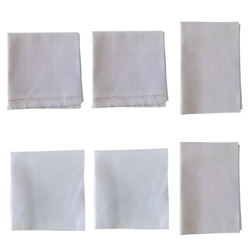 Opiniones de Tela Aida disponible en línea. 42 Tela de punto de cruz, 6 piezas de tela Aida de 11 unidades, 12 x 12 pulgadas y 12 x 18 pulgadas y 20 x 20 pulgadas, tela de bordado, tela de punto de cruz, suministros de punto de...