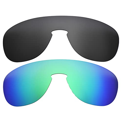 Objectifs Oakleys Trillbe de remplacement en noir et vert taille unique pour lunettes de soleil
