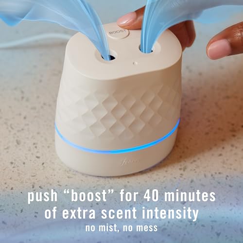 Image of Febreze Plug Scent Booster Air Freshener Oil Diffuser + 2 Downy Calm Refill