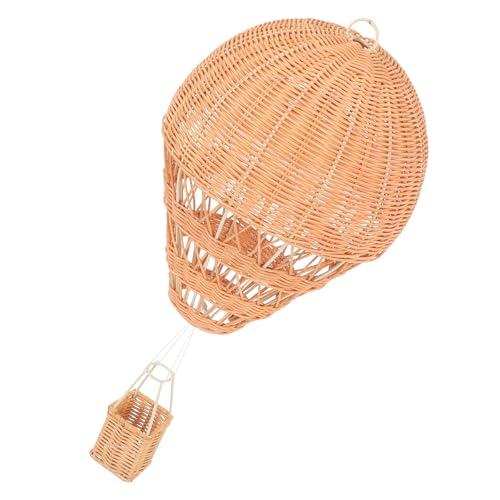 Toyvian Gewebter Rattan Heißluftballon Hängedekoration Kinderzimmer...