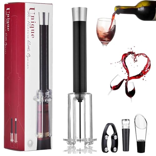 Abridor De Vino Algal Bloom, Juego De Apertura De Vino Wino On The Go, Abridor De Corcho De Vino Algal Bloom, Abridor De Vino con Bomba De Aire, Abridor De Botellas Portátil, Aguja De Bomba (Color :
