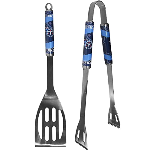 NFL Siskiyou Sports Fan Shop Tennessee Titans 2 pc Steel BBQ Tool Set One Size Team Color,F2BQ185