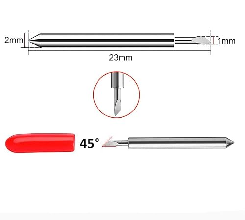 80Pcs Replacement Blade For Cricut Blades For Explore Air 2/Air 3/Maker/Maker 3/Expression Accessories,45°Standard Blades,30°Fine Point Blades,60°Deep Cut Blades,Cricut Needles (80) #TOP2