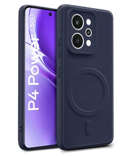 Image of WOW IMAGINE Back Case Cover for Redmi Note 12 5G | Vivo T4x | Soft Matte Silicone Case| Slim Fit & Shockproof | Camera Protection Bumper Cover (Blue)