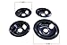 Kitchen Basics 101 Made in the USA Porcelain Drip Pans (3) 6” WB31M20, (1) 8” WB31M19 Replacement for GE P119204XZ Style B Black