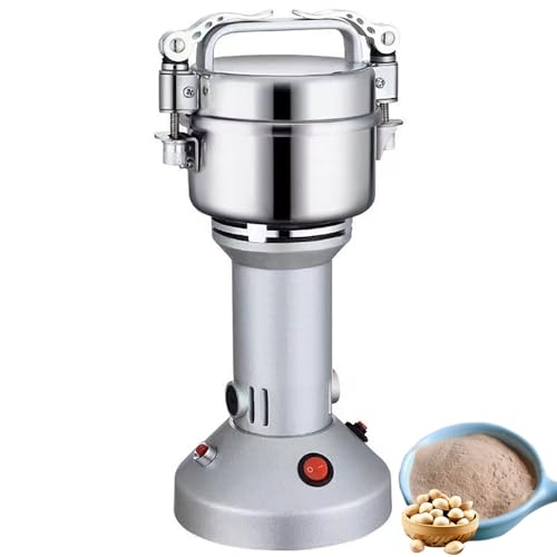 Macinino elettrico per grani, 25000 giri/min, in acciaio inox ad alta velocità, per spezie e cereali, capacità 150 g, per caffè, noci e riso