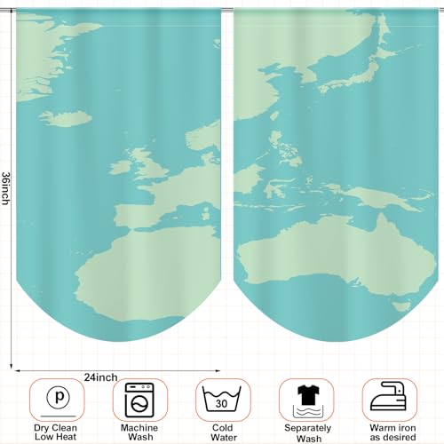 SmoothNovelty 6 peças de cortinas para sala de aula de volta à sala de aula, cortinas globo ao redor