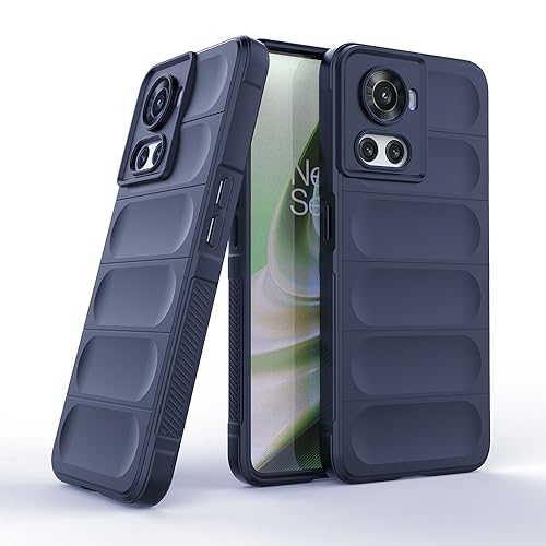 Image of Back Cover for OnePlus 10R 5G | Full Camera Protection | Liquid Silicon Case | Flexible Bumper Case for OnePlus 10R 5G (Dark Blue)