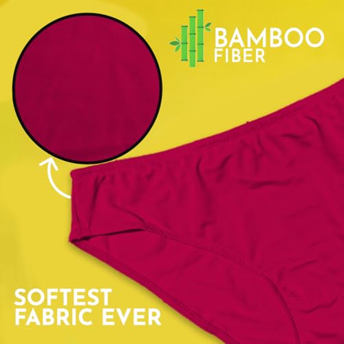 Image of HEELIUM Bamboo Underwear for Women | Ultra-Soft, Breathable & Odour-Free | 3X Softer Than Cotton | Moisture-Wicking | Ideal for Sensitive Skin & All-Day Comfort