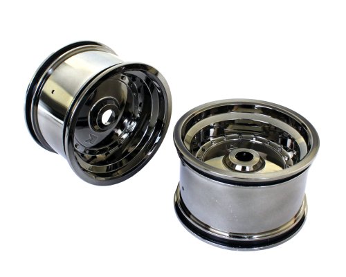 Roues arrière Scorpion XXL SXH002BC Kyosho chrome noir x2