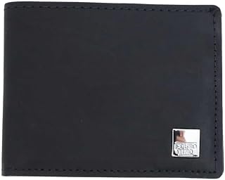 CARTEIRA MASCULINA COURO FINO FRENTE LISA E CARIMBO Cor:Preta;Tamanho:Único;Gênero:Homem;Departamento BS:Acessórios