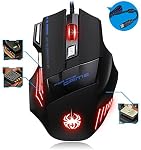 Super Big 5500 DPI Gaming Athletics Wired USB Game Mouse 7 Button with Colorful Breathing Lights Support Windows iOS Mac System