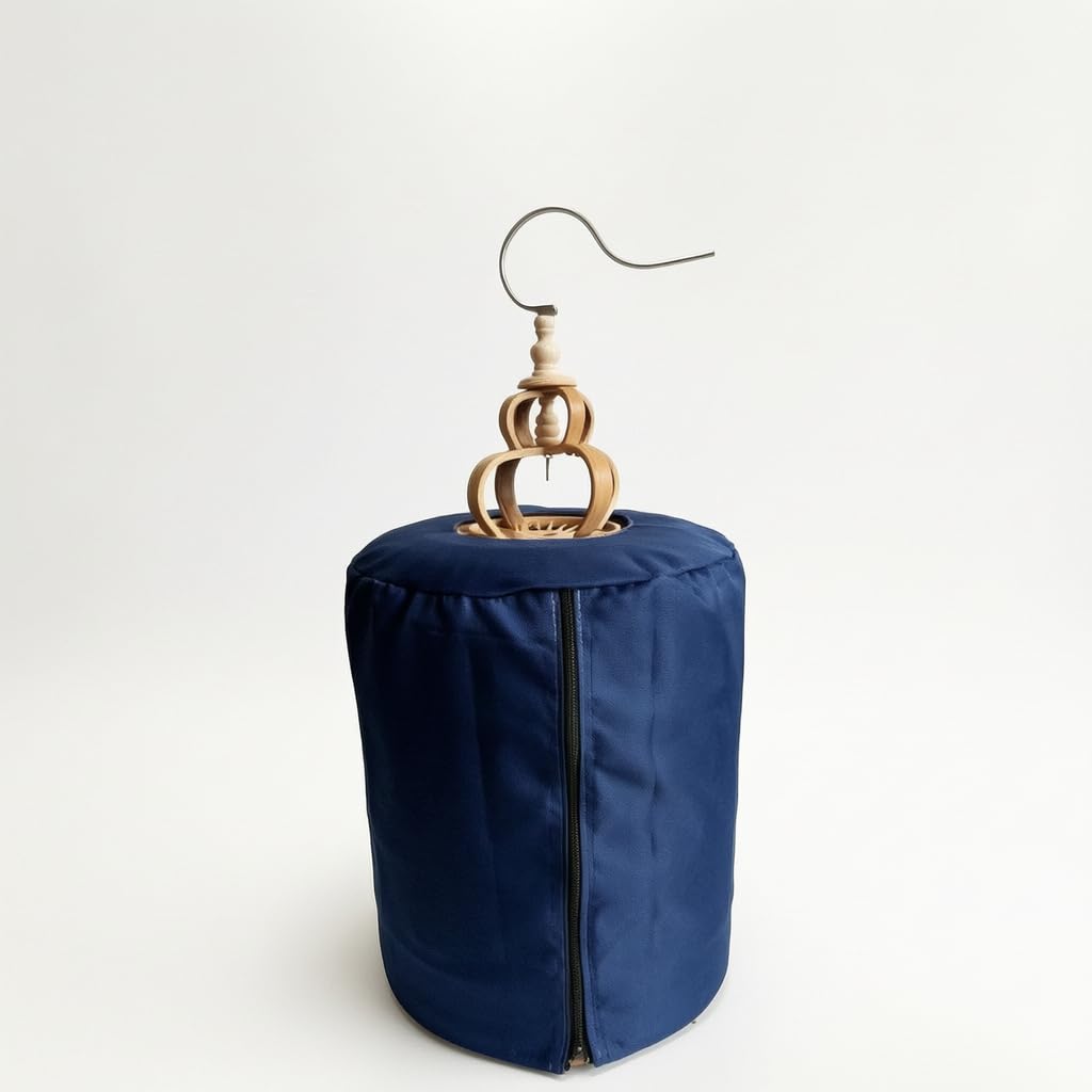 käfig käfig aus Bambus, Abdeckung, käfig mit Zubehör, Sichere unterkunft, Für Zierhalter, Mit Zubehör und vollständiger Stoffabdeckung
