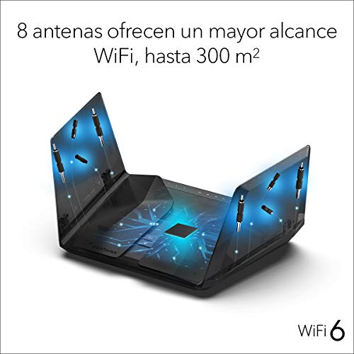 Netgear-RAX120-Router-WiFi-6-Nighthawk-AX12-Velocidad-WiFi-AX6000-5-Puertos-Gigabit-2-puertos-USB-30-cobertura-sobre-30-dispositivos