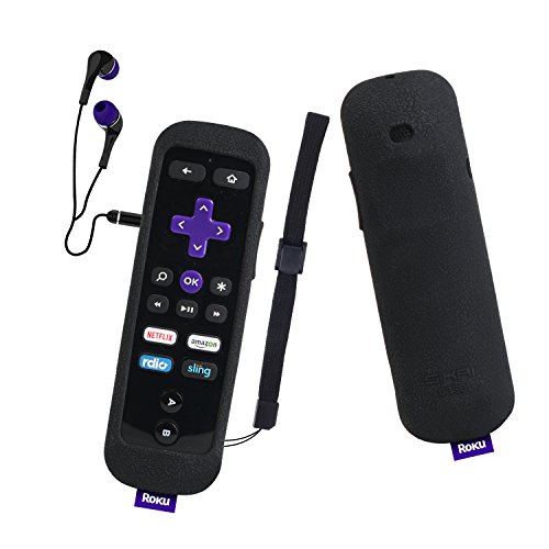 SIKAI Silicone Case for Roku Gaming Remote Shockproof Protective Cover for Roku 3