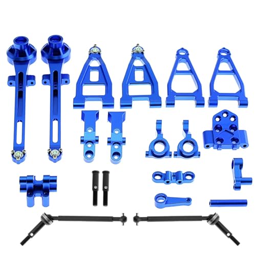 For Tamiya For BBX BB-01 1/10 ���^���A�N�Z�T���[�L�b�g �t�����g�ƃ��A�A�[�� �A�b�v���C�g�V���b�N�^���[ �h���C�u�V���t�g�Z�b�g RC�J�[�A�b�v�O���[�h�p�[�c RC�J�[���i(Blue)