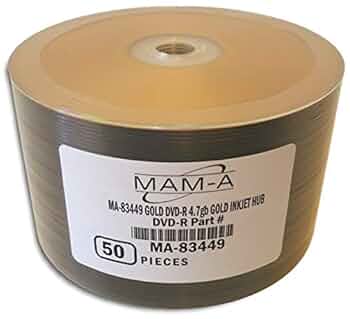 Amazon.com: 50-Pak MAM-A (Mitsui) Gold Inkjet Hub/Gold 8X
