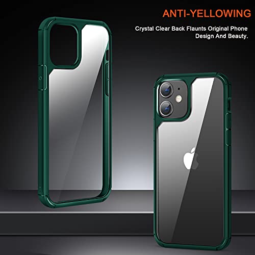 Tendlin Compatible With Iphone 11 Case Crystal Clear Hard Back Soft Bumper Protective Case (Green) #TOP1