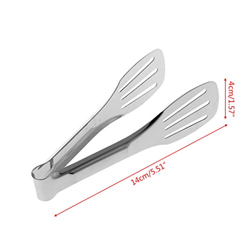 ruiruiNIE Stainless Steel Kitchen BBQ Tongs Salad Food Cooking Clip Serving Clamp Bread 01